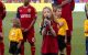 サッカー会場騒然！！11歳少女が圧倒的歌唱力で国歌斉唱